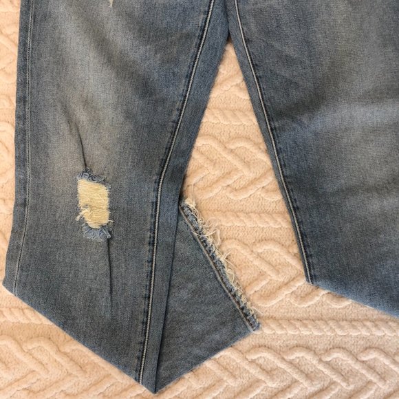 NWT Post LA ADAPTATION Boyish Crop Jeans Size 27 $495 Distressed Blue Denim - Picture 6 of 10
